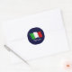 Adesivo Redondo Bandeira ondulada do melhor vendedor de Italia (Envelope)