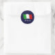 Adesivo Redondo Bandeira ondulada do melhor vendedor de Italia (Bolsa)