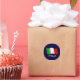 Adesivo Redondo Bandeira ondulada do melhor vendedor de Italia (Party)