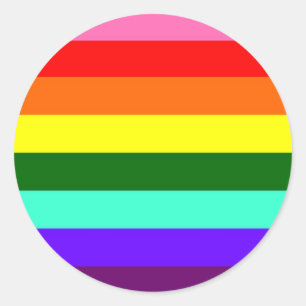 Adesivo Redondo Bandeira original do orgulho gay