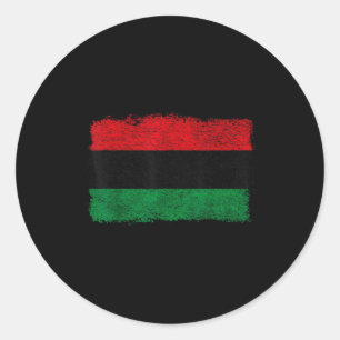 Adesivo Redondo Bandeira pan-africana banner de libertação negra p