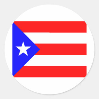 Adesivo Redondo Bandeira Porto Rico