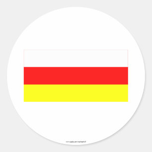 Adesivo Redondo Bandeira sul de Ossetia