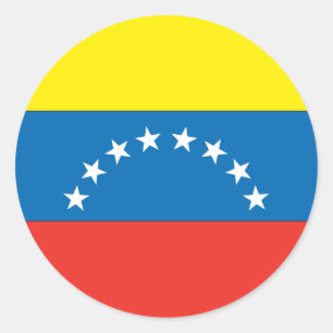 Adesivo Redondo Bandeira venezuelana