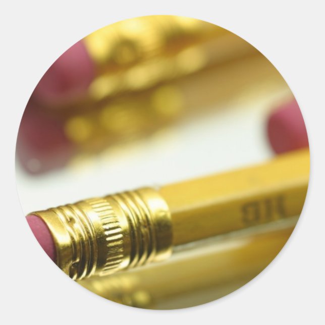 Adesivo Redondo Bando De Lápis (Frente)