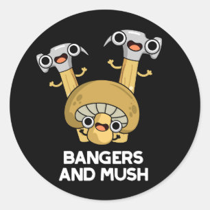 Adesivo Redondo Banguecoque E Comida Inglesa Muito Engraçada Pun D