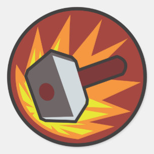 Adesivo Redondo Banhammer