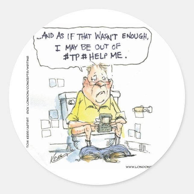 Adesivo Redondo Banheira Não 4 Camisetas e presentes engraçados na (Frente)