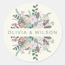 Adesivo Redondo Banho-chic verde legante