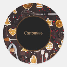 Adesivo Redondo Banho de Férias Personalizado