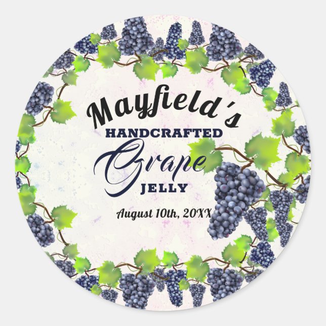 Adesivo Redondo Banho de Fruta | Rótulo de emperramento (Frente)