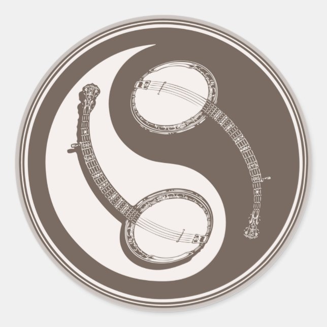 Adesivo Redondo Banjo Yang (Frente)