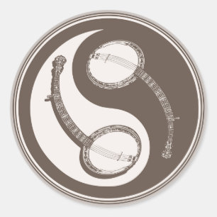 Adesivo Redondo Banjo Yang