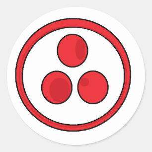 Adesivo Redondo Banner da Paz