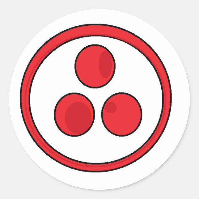 Adesivo Redondo Banner da Paz (Frente)