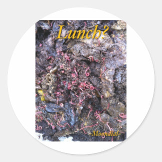 Adesivo Redondo Banquete de worm