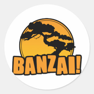 Adesivo Redondo Banzai