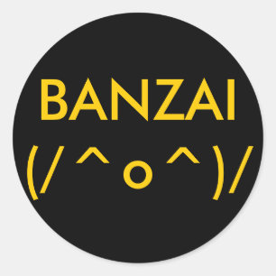 Adesivo Redondo BANZAI) (de/^o^/