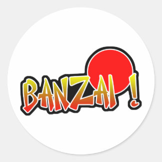 Adesivo Redondo Banzai Sticker