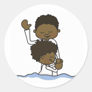 Adesivo Redondo Baptism Stickers