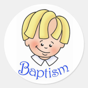 Adesivo Redondo Baptism Stickers