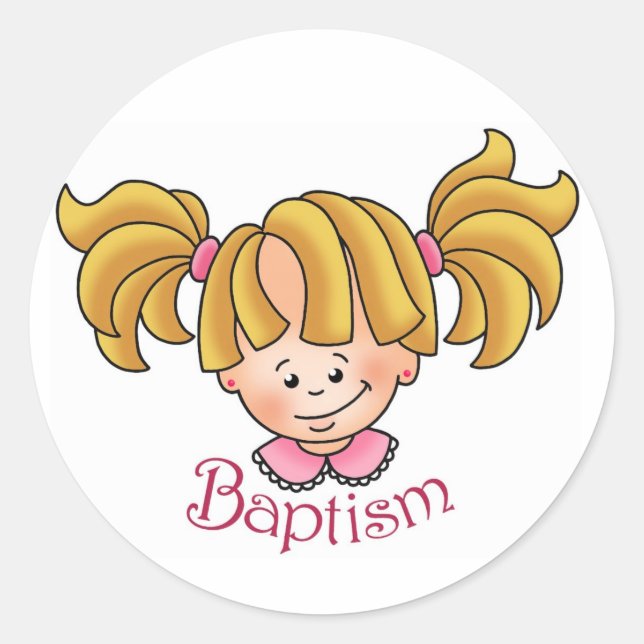 Adesivo Redondo Baptism Stickers (Frente)