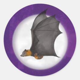 Adesivo Redondo Baquetas redondas de mãe e bebê bonitinho