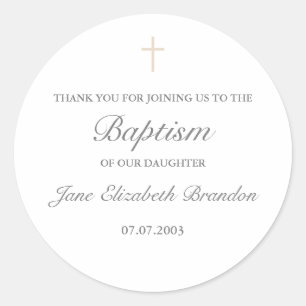 Adesivo Redondo Baquetas simples de cruz no café