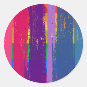 ADESIVO REDONDO BAR BISSEXUAL DA TINTA DO ORGULHO - .PNG