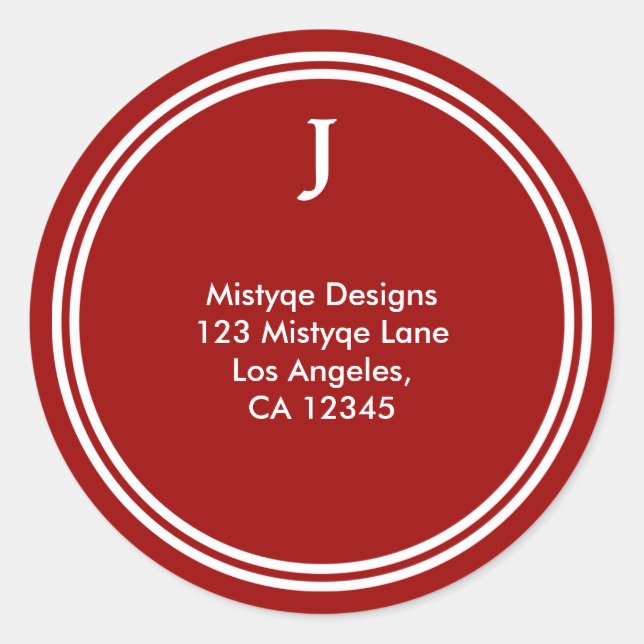 Adesivo Redondo Bar brilhante/adesivos Mitzvah Monogramas (Frente)