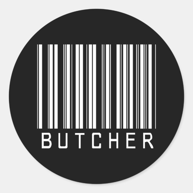 ADESIVO REDONDO BAR BUTCHER DARK (Frente)