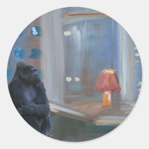 Adesivo Redondo Bar macaco