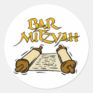 Adesivo Redondo Bar Mitzvah