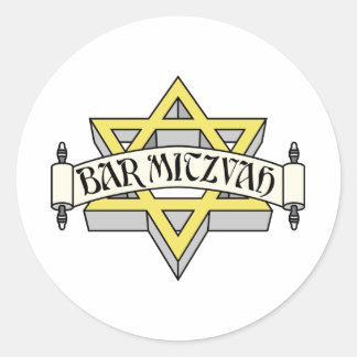 Adesivo Redondo Bar Mitzvah