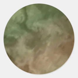 Adesivo Redondo Bar Mitzvah Brown e Verde Marmoreado