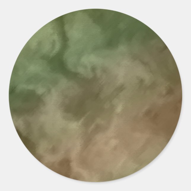 Adesivo Redondo Bar Mitzvah Brown e Verde Marmoreado (Frente)