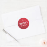 Adesivo Redondo BAR MITZVAH - gradiente de burlagem vermelha estre<br><div class="desc">por kat massard >> https://linktr.ee/simplysweetpaperie <<<</div>