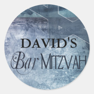 Adesivo Redondo Bar Mitzvah Stickers