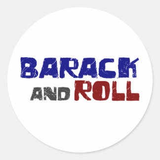 Adesivo Redondo Barack E Roll