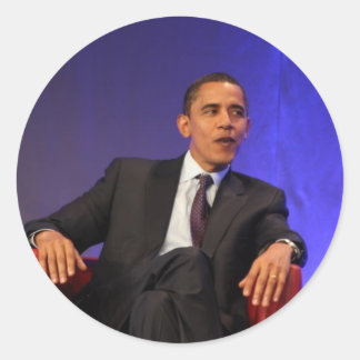 Adesivo Redondo Barack Obama