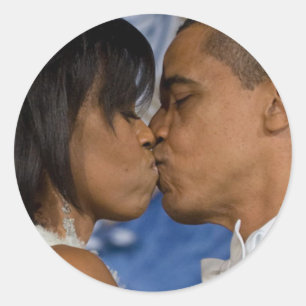 Adesivo Redondo Barack Obama