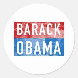 Adesivo Redondo Barack Obama