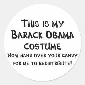 Adesivo Redondo Barack Obama Costume