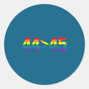 Adesivo Redondo Barack Obama Orgulho Gay Lgbtq Anti-trump Camiseta