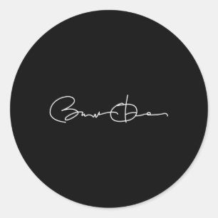 Adesivo Redondo Barack Obama Signature