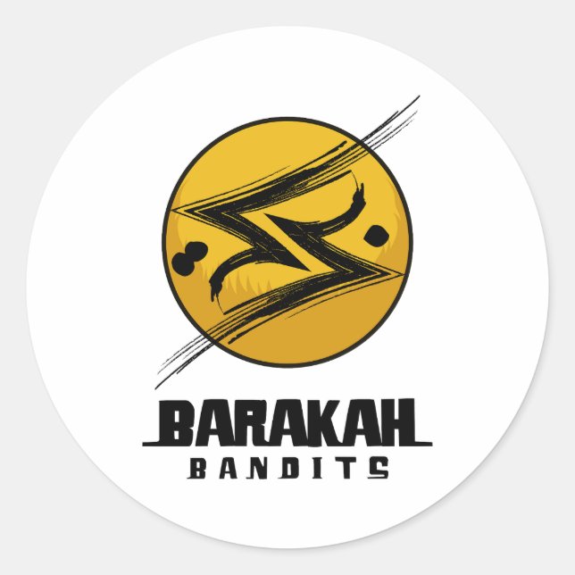 Adesivo Redondo Barakah Bandits™ Round Stickers (Frente)