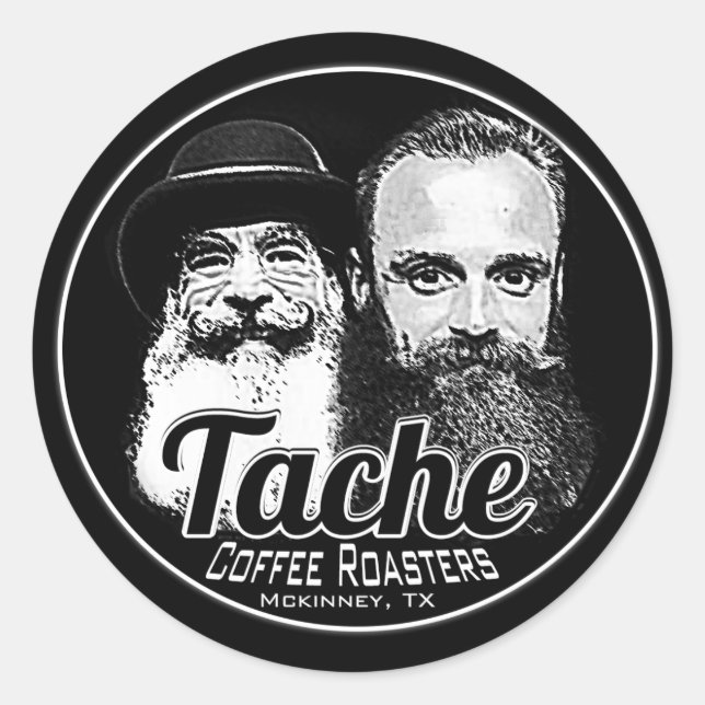 Adesivo Redondo Barba dobro (Frente)