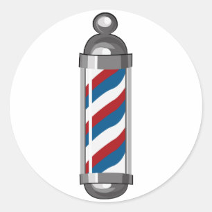 Adesivo Redondo Barber Pole