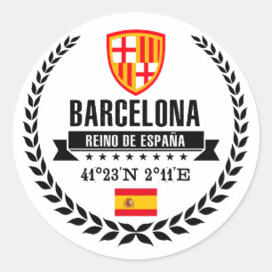 Adesivo Redondo Barcelona