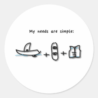 Adesivo Redondo Barco é tudo que preciso